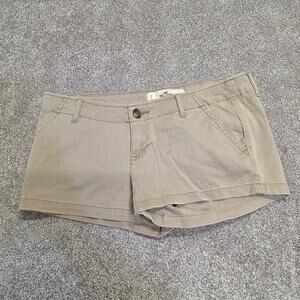 Casual everyday Teen Summer Trendy Preppy Hollister Khaki Cotton Shorts 7/28